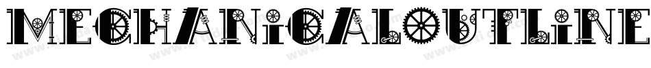 MechanicalOutlineOblique-qDPl字体转换