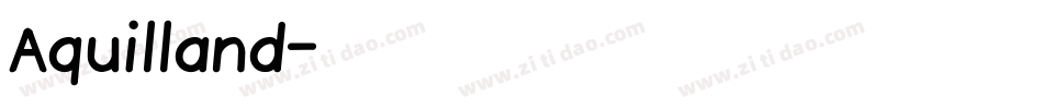Aquilland字体转换