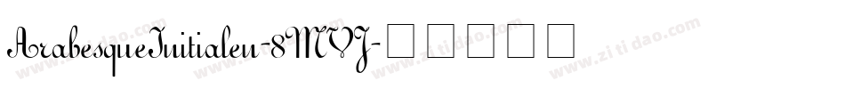 ArabesqueInitialen-8MVJ字体转换