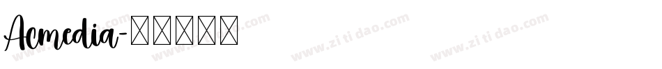 Acmedia字体转换