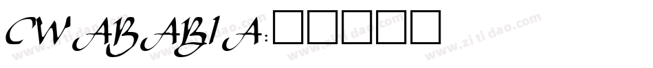 CWARABIA字体转换