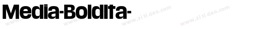 Media-BoldIta字体转换