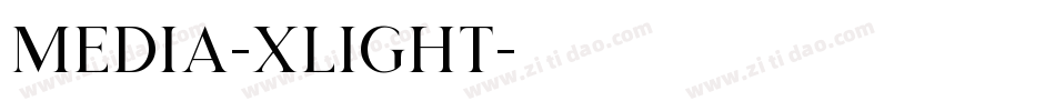 Media-Xlight字体转换