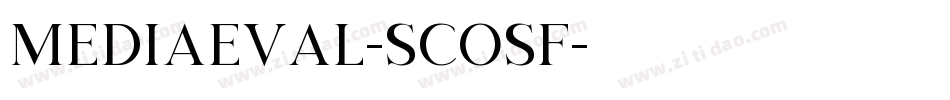 Mediaeval-SCOSF字体转换