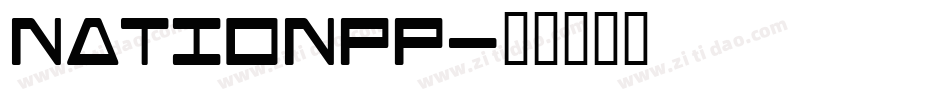 NATIONPP字体转换