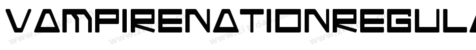 VampireNationRegular-4pED字体转换