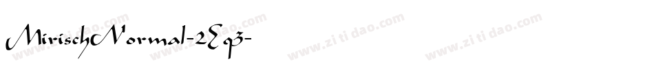 MirischNormal-2Eq3字体转换