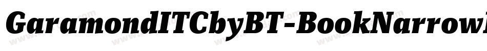 GaramondITCbyBT-BookNarrowItal字体转换