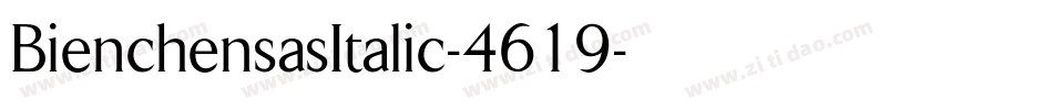 BienchensasItalic-4619字体转换