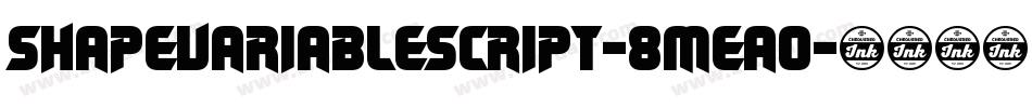 ShapeVariableScript-8MeA0字体转换