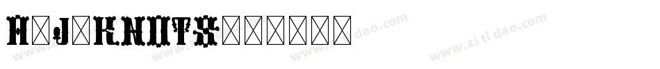 A-J-Knots字体转换