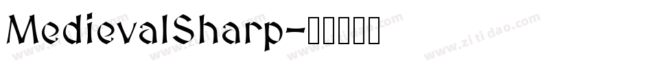 MedievalSharp字体转换