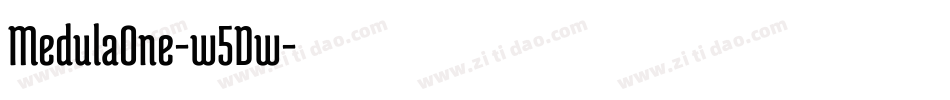 MedulaOne-w5Dw字体转换