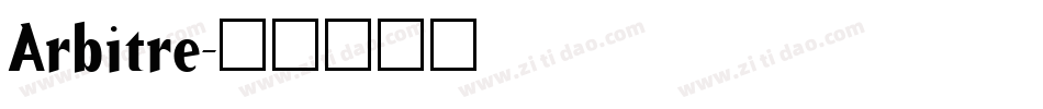 Arbitre字体转换