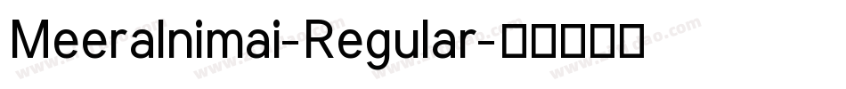 MeeraInimai-Regular字体转换