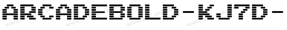 ArcadeBold-Kj7D字体转换
