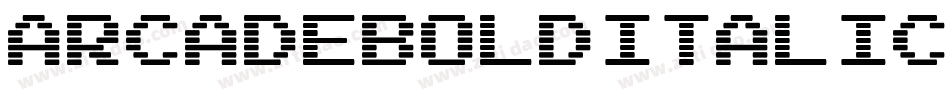 ArcadeBoldItalic-2wOw字体转换