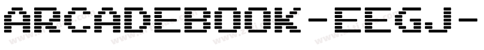 ArcadeBook-EEGj字体转换