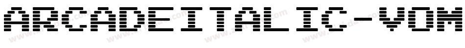 ArcadeItalic-vomD字体转换
