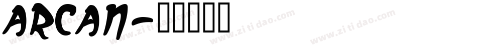 ARCAN字体转换