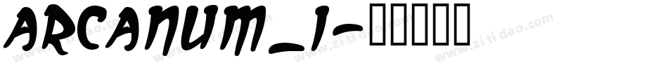 arcanum_i字体转换