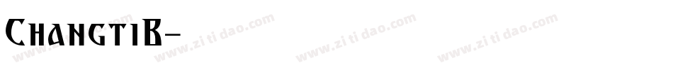 ChangtiB字体转换