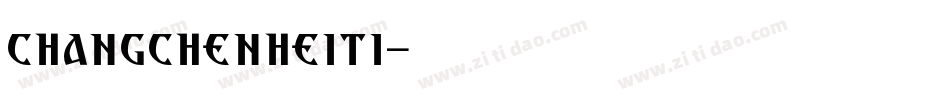 changchenheiti字体转换