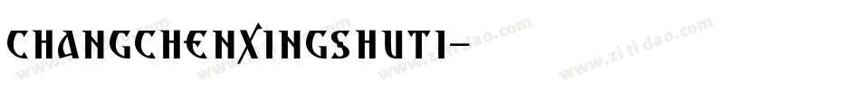 changchenxingshuti字体转换