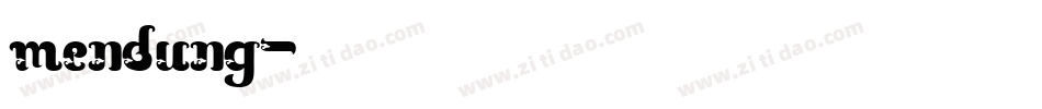 mendung字体转换