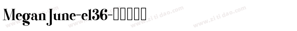MeganJune-el36字体转换