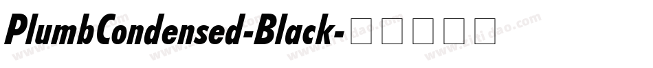 PlumbCondensed-Black字体转换