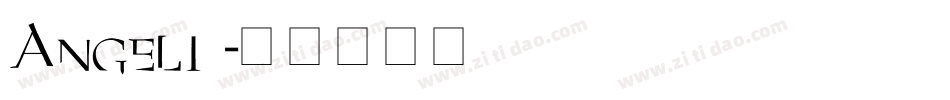 Angeli2字体转换