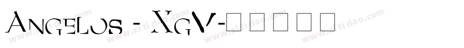 Angelos1-5XgV字体转换