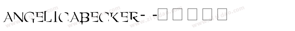 angelicabecker-2字体转换
