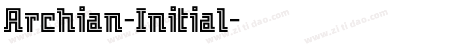 Archian-Initial字体转换