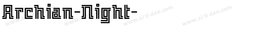 Archian-Night字体转换
