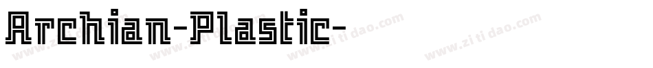 Archian-Plastic字体转换