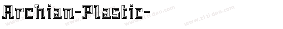 Archian-Plastic字体转换