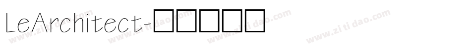 LeArchitect字体转换