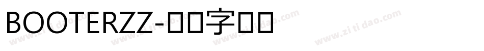 BOOTERZZ字体转换