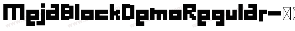 MejaBlockDemoRegular字体转换