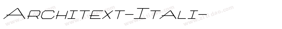 Architext-Itali字体转换