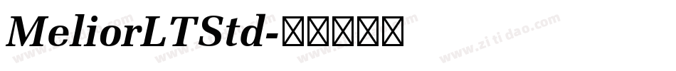 MeliorLTStd字体转换