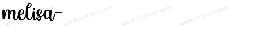 melisa字体转换