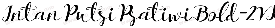 IntanPutriPratiwiBold-2VRd字体转换