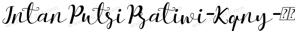 IntanPutriPratiwi-Kqny字体转换