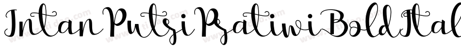 IntanPutriPratiwiBoldItalic-v0LE字体转换