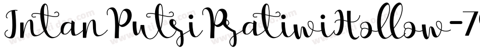 IntanPutriPratiwiHollow-7GMK字体转换
