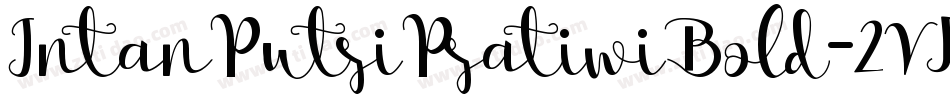 IntanPutriPratiwiBold-2VRd字体转换