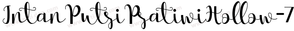 IntanPutriPratiwiHollow-7GMK字体转换